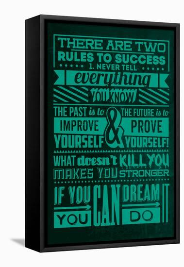 Success Set Green-Lorand Okos-Framed Stretched Canvas