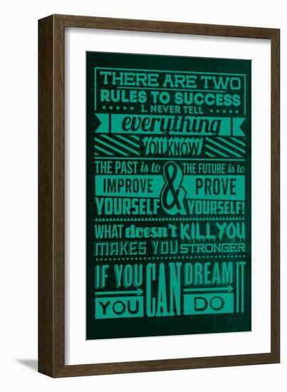 Success Set Green-Lorand Okos-Framed Art Print