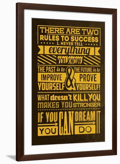 Success Set Yellow-Lorand Okos-Framed Premium Giclee Print