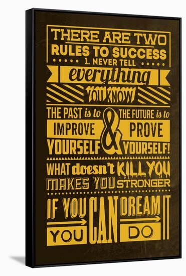 Success Set Yellow-Lorand Okos-Framed Stretched Canvas