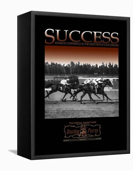 Success-null-Framed Stretched Canvas