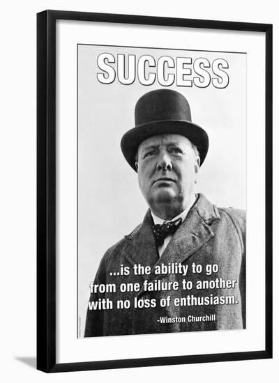 Success-null-Framed Art Print