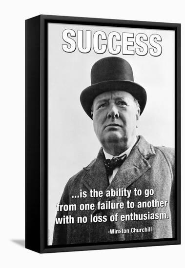 Success-null-Framed Stretched Canvas