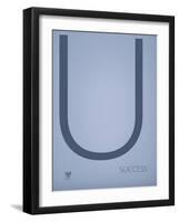 Success-TypeLike-Framed Art Print