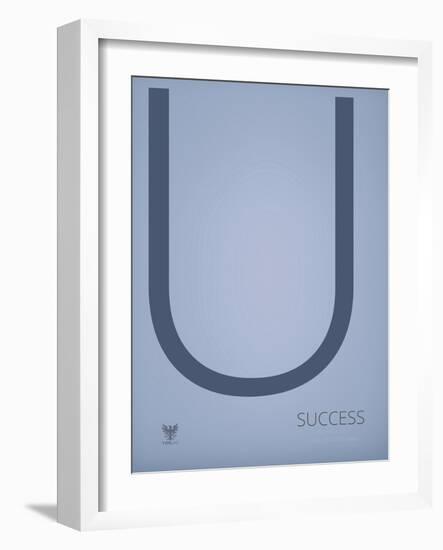 Success-TypeLike-Framed Art Print