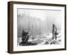 Successful Dear Hunt Near Deadwood Photograph - Deadwood, SD-Lantern Press-Framed Art Print