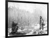 Successful Dear Hunt Near Deadwood Photograph - Deadwood, SD-Lantern Press-Framed Art Print