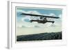 Successful Practice Flight over a Aviation Field-Lantern Press-Framed Art Print