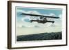 Successful Practice Flight over a Aviation Field-Lantern Press-Framed Art Print
