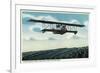Successful Practice Flight over a Aviation Field-Lantern Press-Framed Premium Giclee Print