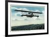 Successful Practice Flight over a Aviation Field-Lantern Press-Framed Premium Giclee Print