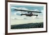 Successful Practice Flight over a Aviation Field-Lantern Press-Framed Art Print