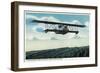 Successful Practice Flight over a Aviation Field-Lantern Press-Framed Art Print