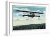 Successful Practice Flight over a Aviation Field-Lantern Press-Framed Art Print