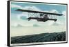 Successful Practice Flight over a Aviation Field-Lantern Press-Framed Stretched Canvas