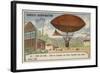 Successful Test Flight of the Tissandier Brothers' Dirigible Airship, Auteuil, 1883-null-Framed Giclee Print