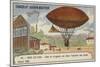 Successful Test Flight of the Tissandier Brothers' Dirigible Airship, Auteuil, 1883-null-Mounted Giclee Print