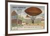 Successful Test Flight of the Tissandier Brothers' Dirigible Airship, Auteuil, 1883-null-Framed Giclee Print