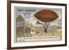 Successful Test Flight of the Tissandier Brothers' Dirigible Airship, Auteuil, 1883-null-Framed Giclee Print