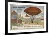 Successful Test Flight of the Tissandier Brothers' Dirigible Airship, Auteuil, 1883-null-Framed Giclee Print