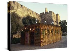 Succot, Festival of the Tabernacles, Tower of David, Jerusalem, Israel, Middle East-Simanor Eitan-Stretched Canvas