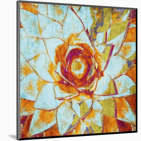 Succulent Blossom-null-Mounted Art Print