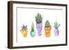 Succulent Display II-Rebekah Ewer-Framed Premium Giclee Print