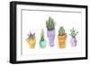 Succulent Display II-Rebekah Ewer-Framed Premium Giclee Print