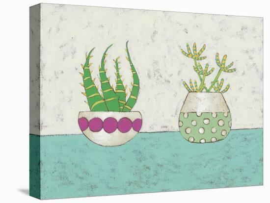 Succulent Duo I-Chariklia Zarris-Stretched Canvas