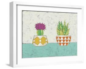 Succulent Duo II-Chariklia Zarris-Framed Art Print