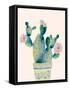 Succulent In Teal B-Boho Hue Studio-Framed Stretched Canvas