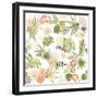 Succulent Plants Seamless Pattern Background-Alisa Foytik-Framed Art Print