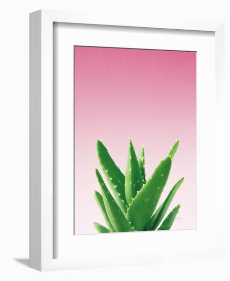 Succulent Simplicity V Pink Ombre Crop-Felicity Bradley-Framed Art Print