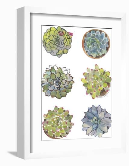 Succulent Sketchbook I-Sandra Jacobs-Framed Giclee Print