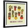 Succulents Garden-LunaSolvo-Framed Art Print