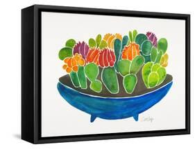 Succulents-Cat Coquillette-Framed Stretched Canvas