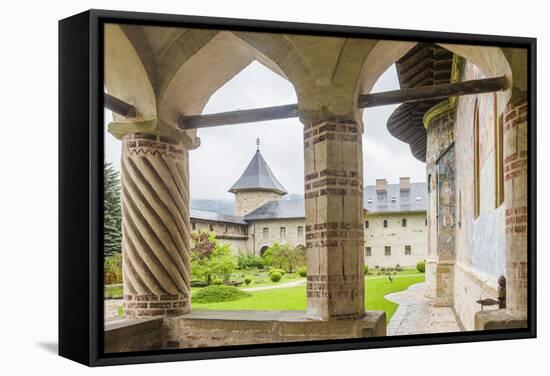 Sucevita Monastery, a Gothic Church, One of the Painted Churches of Northern Moldavia-Matthew Williams-Ellis-Framed Stretched Canvas