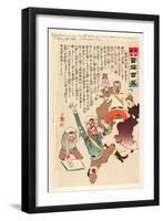 Such Mild News Comes from the War That Nicholas Says-Kobayashi Kiyochika-Framed Giclee Print