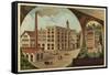 Suchard Chocolate Factory-null-Framed Stretched Canvas