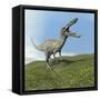 Suchomimus Dinosaur Roaring-null-Framed Stretched Canvas