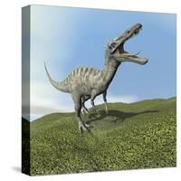 Suchomimus Dinosaur Roaring-null-Stretched Canvas