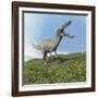 Suchomimus Dinosaur Roaring-null-Framed Art Print