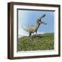 Suchomimus Dinosaur Roaring-null-Framed Art Print