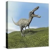 Suchomimus Dinosaur Roaring-null-Stretched Canvas