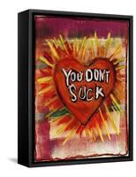 Suck Heart-Jennie Cooley-Framed Stretched Canvas