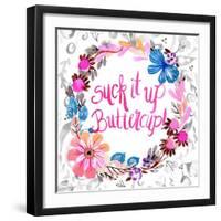 Suck It Up Buttercup-Esther Bley-Framed Art Print