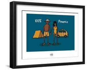 Sud-Mer-Sud-Terre - 100% Provence-Sylvain Bichicchi-Framed Art Print