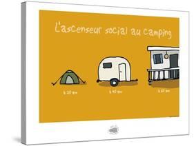 Sud-Mer-Sud-Terre - Ascenseur social au camping-Sylvain Bichicchi-Stretched Canvas