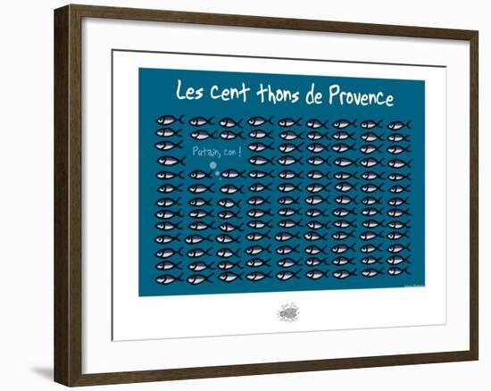 Sud-Mer-Sud-Terre - Cents thons de provence-Sylvain Bichicchi-Framed Art Print