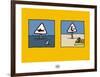 Sud-Mer-Sud-Terre - Dangers de la plage-Sylvain Bichicchi-Framed Art Print